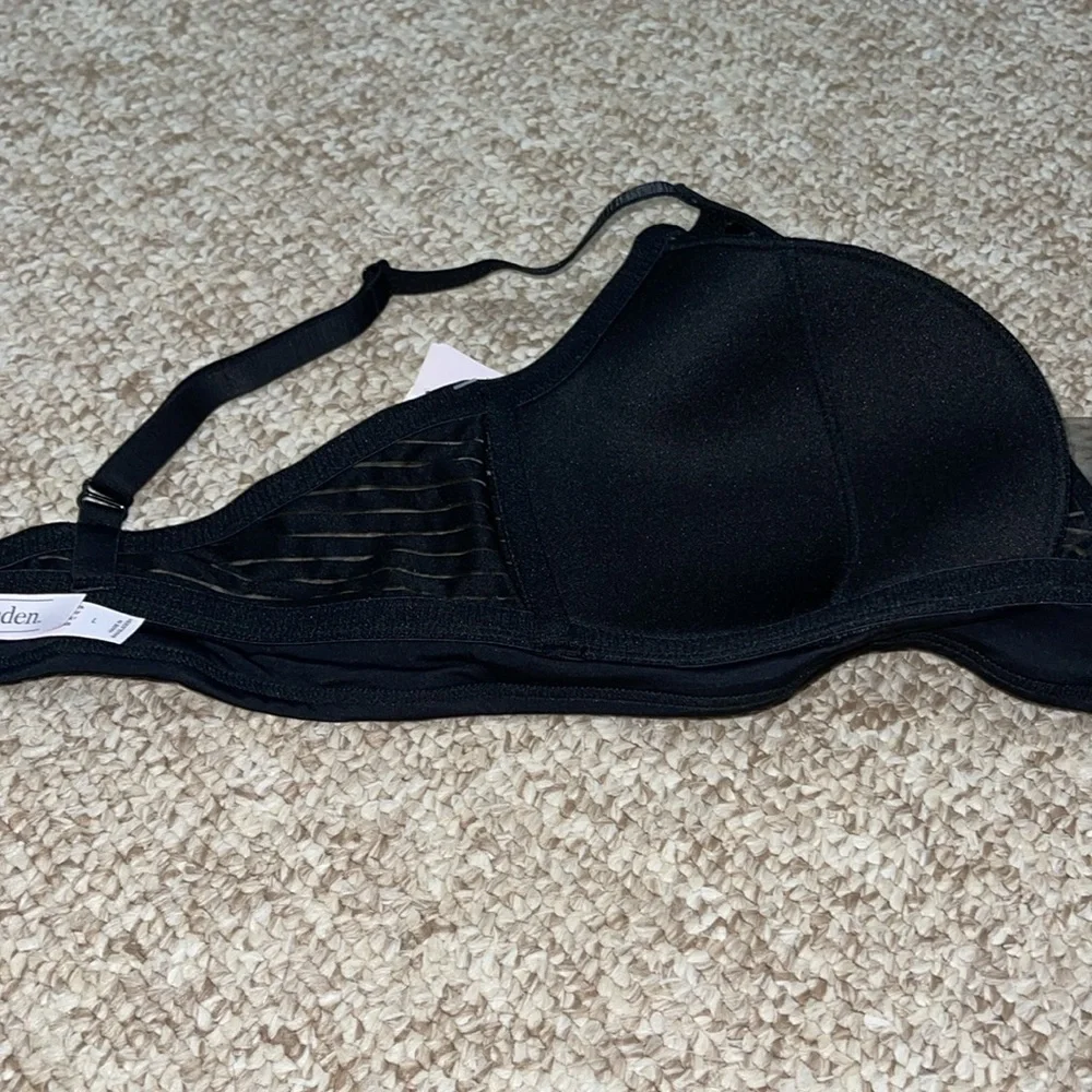 NWT Black Auden Bra Size L Without Underwire - Picture 5 of 6